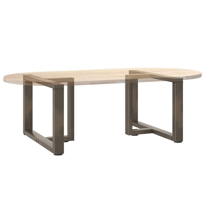 Casa si Gradina - Mobilier - Feronerie si accesorii mobila - Picioare pentru masuta cafea in forma T, 2 buc Otel natural Otel, mărime 60x25x(42-43) cm - Infinity.ro