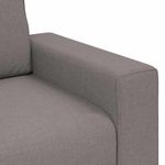 Casa si Gradina - Mobilier - Canapele si coltare - Canapele - Set de canapea cu perne, 2 piese, gri taupe, material textil - Infinity.ro