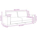 Casa si Gradina - Mobilier - Canapele si coltare - Canapele - Set de canapea cu perne, 2 piese, gri taupe, material textil - Infinity.ro