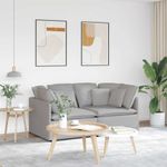 Casa si Gradina - Mobilier - Canapele si coltare - Canapele - Canapea modulara cu perne, gri nor, textil - Infinity.ro