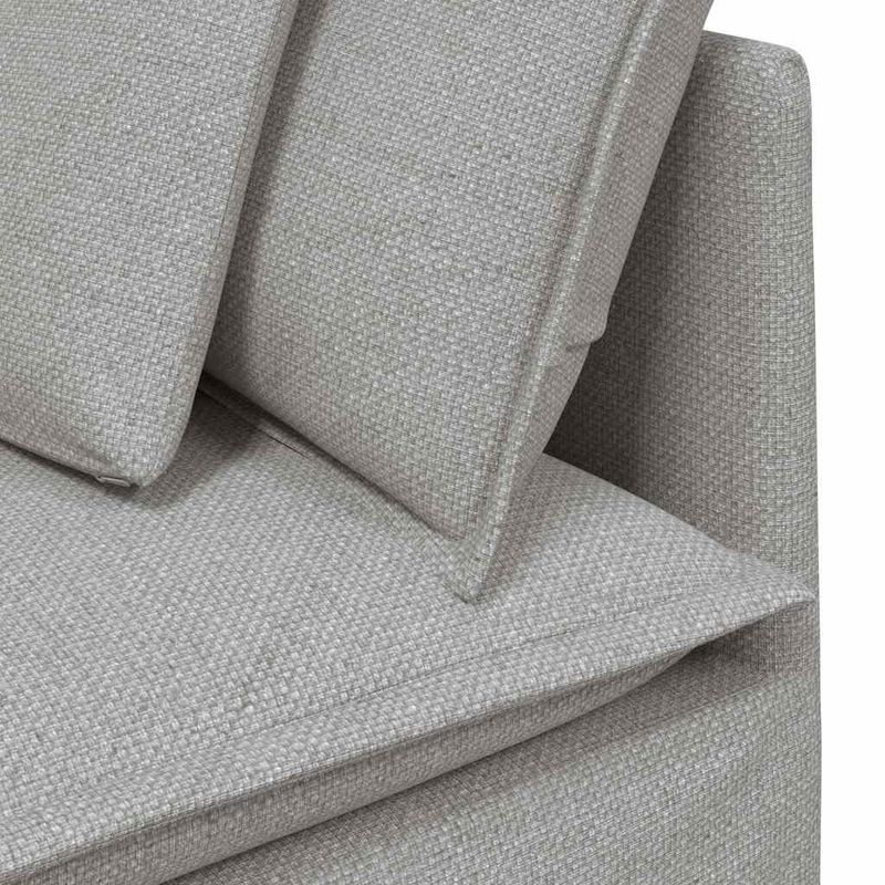 Casa si Gradina - Mobilier - Canapele si coltare - Canapele - Canapea modulara cu perne, gri nor, textil - Infinity.ro