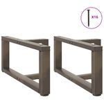 Casa si Gradina - Mobilier - Feronerie si accesorii mobila - Picioare pentru masa cafea in forma T, 2 buc Otel natural Otel, mărime 60x25x(30-31) cm - Infinity.ro