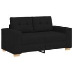 Casa si Gradina - Mobilier - Canapele si coltare - Canapele - Canapea Loveseat Negru 120 cm Stofa - Infinity.ro
