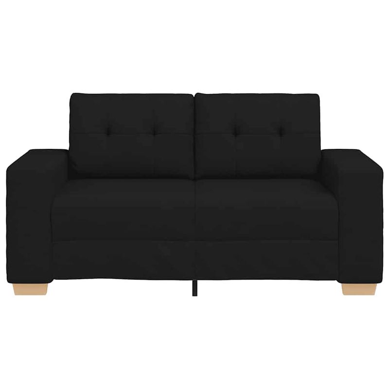 Casa si Gradina - Mobilier - Canapele si coltare - Canapele - Canapea Loveseat Negru 120 cm Stofa - Infinity.ro
