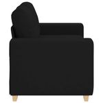 Casa si Gradina - Mobilier - Canapele si coltare - Canapele - Canapea Loveseat Negru 120 cm Stofa - Infinity.ro