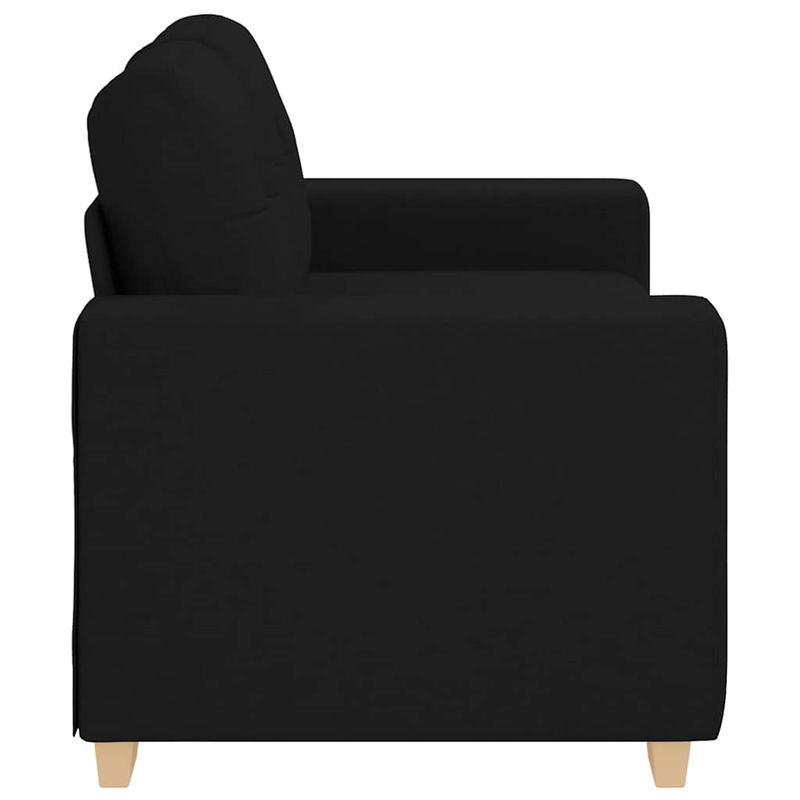 Casa si Gradina - Mobilier - Canapele si coltare - Canapele - Canapea Loveseat Negru 120 cm Stofa - Infinity.ro