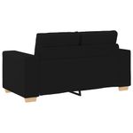 Casa si Gradina - Mobilier - Canapele si coltare - Canapele - Canapea Loveseat Negru 120 cm Stofa - Infinity.ro