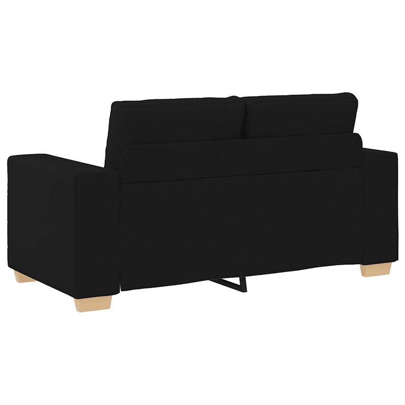 Casa si Gradina - Mobilier - Canapele si coltare - Canapele - Canapea Loveseat Negru 120 cm Stofa - Infinity.ro
