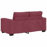Casa si Gradina - Mobilier - Canapele si coltare - Canapele - Set canapea cu perne, 2 piese, rosu vin, material textil - Infinity.ro