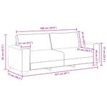 Casa si Gradina - Mobilier - Canapele si coltare - Canapele - Set canapea cu perne, 2 piese, rosu vin, material textil - Infinity.ro