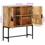 Casa si Gradina - Mobilier - Comode si corpuri - Comode - Comoda inalta, 80x30x95 cm, lemn masiv de mango brut - Infinity.ro