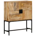 Casa si Gradina - Mobilier - Comode si corpuri - Comode - Comoda inalta, 80x30x95 cm, lemn masiv de mango brut - Infinity.ro