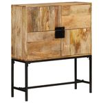 Casa si Gradina - Mobilier - Comode si corpuri - Comode - Comoda inalta, 80x30x95 cm, lemn masiv de mango brut - Infinity.ro