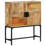 Casa si Gradina - Mobilier - Comode si corpuri - Comode - Comoda inalta, 80x30x95 cm, lemn masiv de mango brut - Infinity.ro