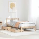 Casa si Gradina - Mobilier - Paturi si accesorii - Paturi - Cadru pat fara saltea, 90x190 cm, lemn masiv de pin - Infinity.ro