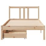 Casa si Gradina - Mobilier - Paturi si accesorii - Paturi - Cadru pat fara saltea, 90x190 cm, lemn masiv de pin - Infinity.ro