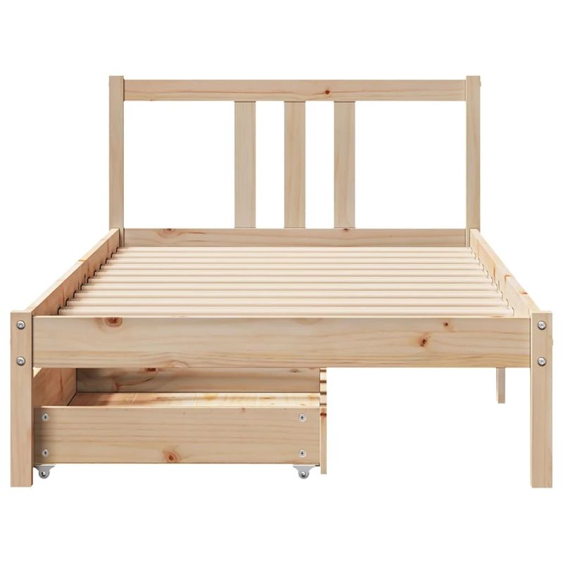 Casa si Gradina - Mobilier - Paturi si accesorii - Paturi - Cadru pat fara saltea, 90x190 cm, lemn masiv de pin - Infinity.ro