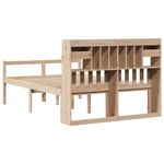 Casa si Gradina - Mobilier - Paturi si accesorii - Paturi - Pat cu biblioteca fara saltea, 140x200 cm, lemn masiv de pin - Infinity.ro