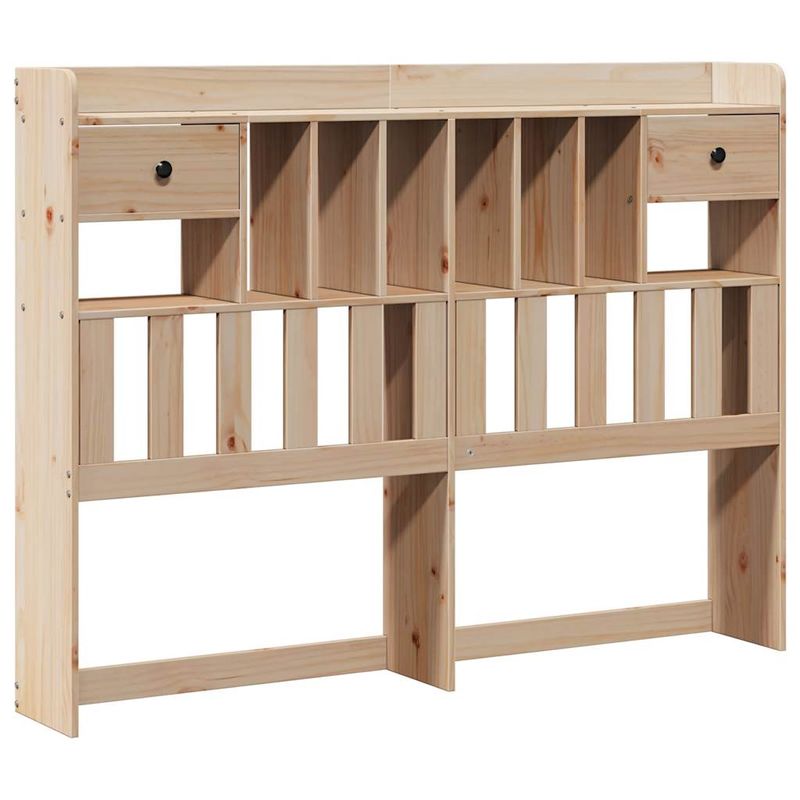 Casa si Gradina - Mobilier - Paturi si accesorii - Paturi - Pat cu biblioteca fara saltea, 140x200 cm, lemn masiv de pin - Infinity.ro