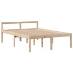 Casa si Gradina - Mobilier - Paturi si accesorii - Paturi - Pat cu biblioteca fara saltea, 140x200 cm, lemn masiv de pin - Infinity.ro