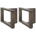 Casa si Gradina - Mobilier - Feronerie si accesorii mobila - Picioare pentru masa cafea in forma T, 2 buc Otel natural Otel, mărime 50x25x(30-31) cm - Infinity.ro