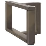 Casa si Gradina - Mobilier - Feronerie si accesorii mobila - Picioare pentru masa cafea in forma T, 2 buc Otel natural Otel, mărime 50x25x(30-31) cm - Infinity.ro