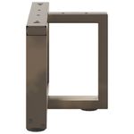 Casa si Gradina - Mobilier - Feronerie si accesorii mobila - Picioare pentru masa cafea in forma T, 2 buc Otel natural Otel, mărime 50x25x(30-31) cm - Infinity.ro