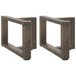 Casa si Gradina - Mobilier - Feronerie si accesorii mobila - Picioare pentru masa cafea in forma T, 2 buc Otel natural Otel, mărime 40x25x(30-31) cm - Infinity.ro