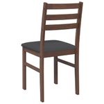 Casa si Gradina - Mobilier - Scaune si fotolii - Scaune - Scaune sufragerie cu perne 2 buc. cauciuc din lemn masiv maro - Infinity.ro