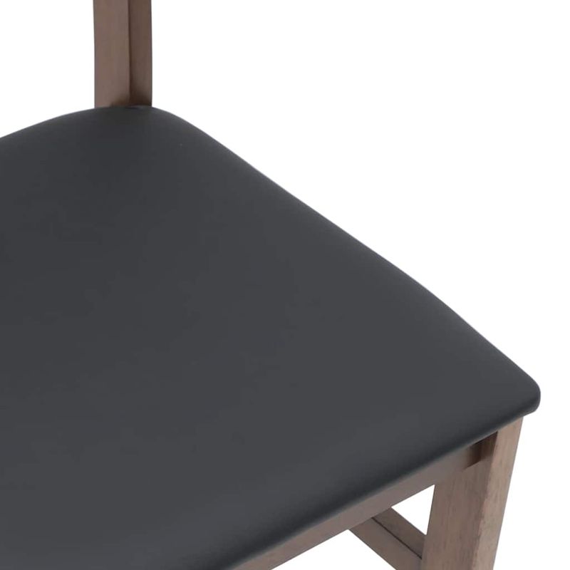 Casa si Gradina - Mobilier - Scaune si fotolii - Scaune - Scaune sufragerie cu perne 2 buc. cauciuc din lemn masiv maro - Infinity.ro