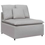 Casa si Gradina - Mobilier - Canapele si coltare - Canapele - Canapea modulara cu perne, gri nor, textil - Infinity.ro