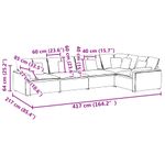 Casa si Gradina - Mobilier - Canapele si coltare - Canapele - Canapea modulara cu perne, verde inchis, catifea - Infinity.ro