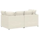 Casa si Gradina - Mobilier - Canapele si coltare - Canapele - Canapea modulara cu perne, crem, catifea - Infinity.ro
