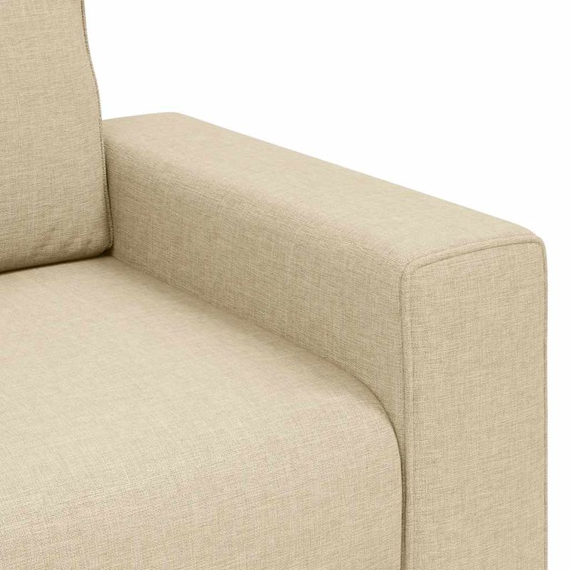 Casa si Gradina - Mobilier - Seturi de mobilier - Seturi living - Set de canapele cu perne, 2 piese, crem, textil - Infinity.ro