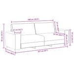 Casa si Gradina - Mobilier - Seturi de mobilier - Seturi living - Set de canapele cu perne, 2 piese, crem, textil - Infinity.ro