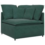 Casa si Gradina - Mobilier - Canapele si coltare - Canapele - Canapea modulara cu perne, verde inchis, catifea - Infinity.ro