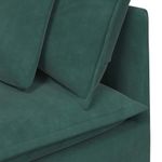 Casa si Gradina - Mobilier - Canapele si coltare - Canapele - Canapea modulara cu perne, verde inchis, catifea - Infinity.ro