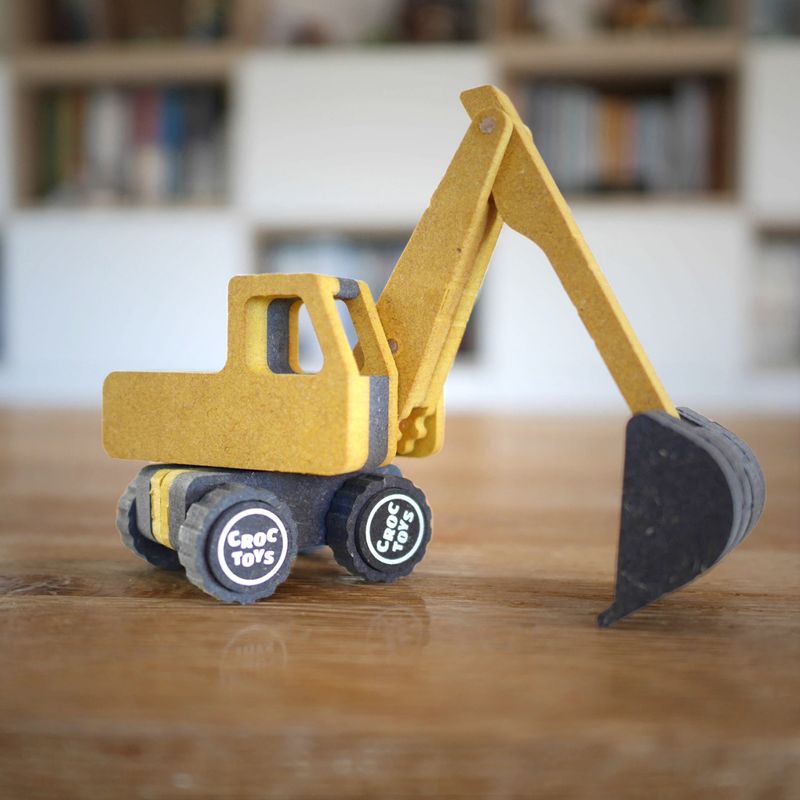 Jucarii, Copii si Bebe - Jucarii si jocuri - Seturi de constructie si cuburi - Seturi de constructie - Set de constructie vehicul de santier excavatorul frederic, croc toys - Infinity.ro