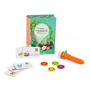 Cutie cu lanterna de proiectat povesti in jungla, moulin roty