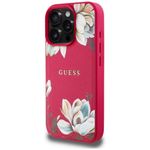 Laptop, Telefoane si Tablete - Telefoane mobile si accesorii - Accesorii Telefoane - Huse telefoane - Husa pentru iPhone 16 Pro Max - Guess Grained Flowers MagSafe (GUHMP16XPGNMPLMF) - Fucsia - Infinity.ro