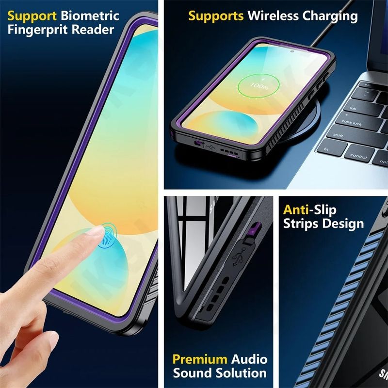 Laptop, Telefoane si Tablete - Telefoane mobile si accesorii - Accesorii Telefoane - Huse telefoane - Husa pentru Samsung Galaxy S25 - ShellBox Waterproof IP68 Case - Negru - Infinity.ro