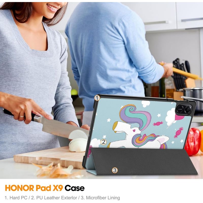 Laptop, Telefoane si Tablete - Tablete si accesorii tablete - Accesorii Tablete - Huse tablete - Husa pentru Honor Pad X8a - Techsuit FoldPro - Unicorn - Infinity.ro