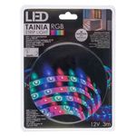 Casa si Gradina - Corpuri si surse de iluminat - Benzi LED - Banda strip light, autocolanta, cu led si telecomanda, 12V, lingime 3m, multicolor - Infinity.ro