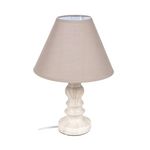 Casa si Gradina - Corpuri si surse de iluminat - Veioze si lampi - Veioze - Veioza cu Aspect de Lemn si Abajur, 22x34cm - Infinity.ro