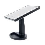 Casa si Gradina - Decoratiuni - Oglinzi - Oglinda Machiaj cu16 Becuri LED, plastic, 17x27cm, negru - Infinity.ro