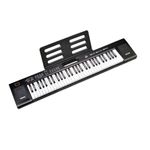 TV, Audio-Video si Foto - Instrumente muzicale - Instrumente de percutie - Orga electronica cu 61 clape, 200 tonuri si 200 ritmuri, pentru copii si adulti, cu incarcator si maner, negru - Infinity.ro