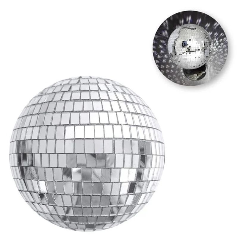 TV, Audio-Video si Foto - Instrumente muzicale - Accesorii instrumente muzicale - Disco ball, glob decorativ, diametru 25cm, argintiu - Infinity.ro