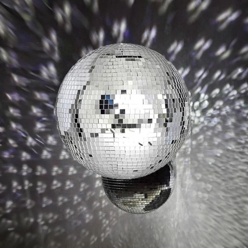 TV, Audio-Video si Foto - Instrumente muzicale - Accesorii instrumente muzicale - Disco ball, glob decorativ, diametru 25cm, argintiu - Infinity.ro