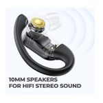 TV, Audio-Video si Foto - Portabile audio - Casti audio - Casti wirelessm Bluetooth 5.1, Afisaj Digital, Noise cancelling, Baterie 650mAh, Autonomie 36h, Negru - Infinity.ro