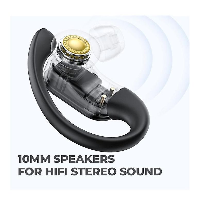 TV, Audio-Video si Foto - Portabile audio - Casti audio - Casti wirelessm Bluetooth 5.1, Afisaj Digital, Noise cancelling, Baterie 650mAh, Autonomie 36h, Negru - Infinity.ro